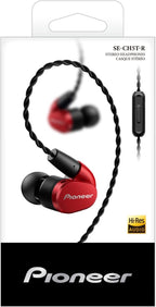 Pioneer SE-CH5T-R Hi-Res Audio Balanced In-ear Headphone - Red