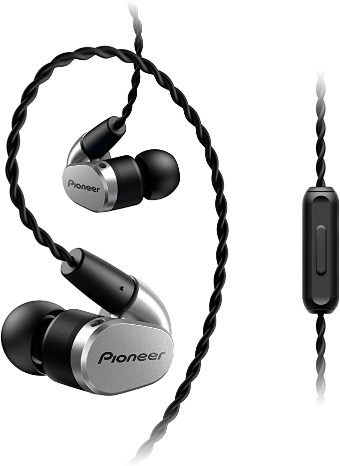 Pioneer SE-CH5T-S Hi-Res Audio Balanced In-ear Headphone - Silver