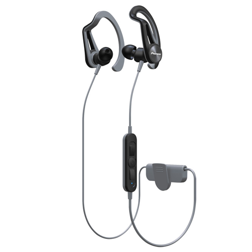 Pioneer SE-E7BT In-Ear Clip Bluetooth Sport Headphones Grey