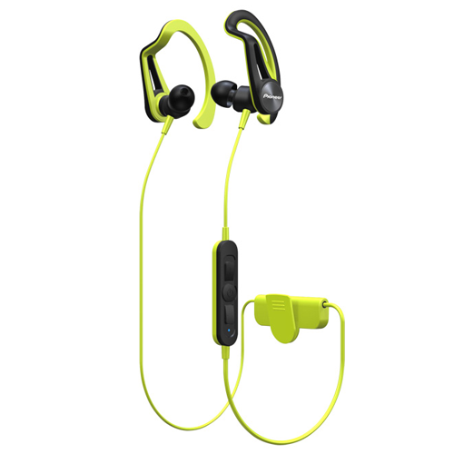 Pioneer SE-E7BT In-Ear Clip Bluetooth Sport Headphones Yellow