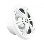 Stinger SEA65W 300W 6.5" Sea Series 2 Way Coaxial 4-ohm Marine and Powersports Speakers with Gloss White Grilles