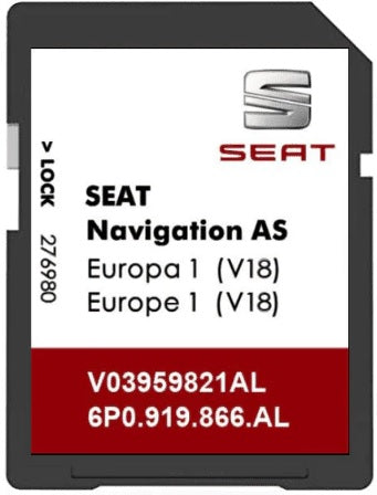 SEAT V18 (AS) 2024 MIB2 SAT NAV SD CARD UK & EUROPE V03 959 821 AL