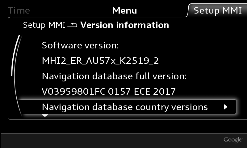 Audi MIB1 MHIG HDD 2024 Navigation Map Update Package - 8V0051884DD