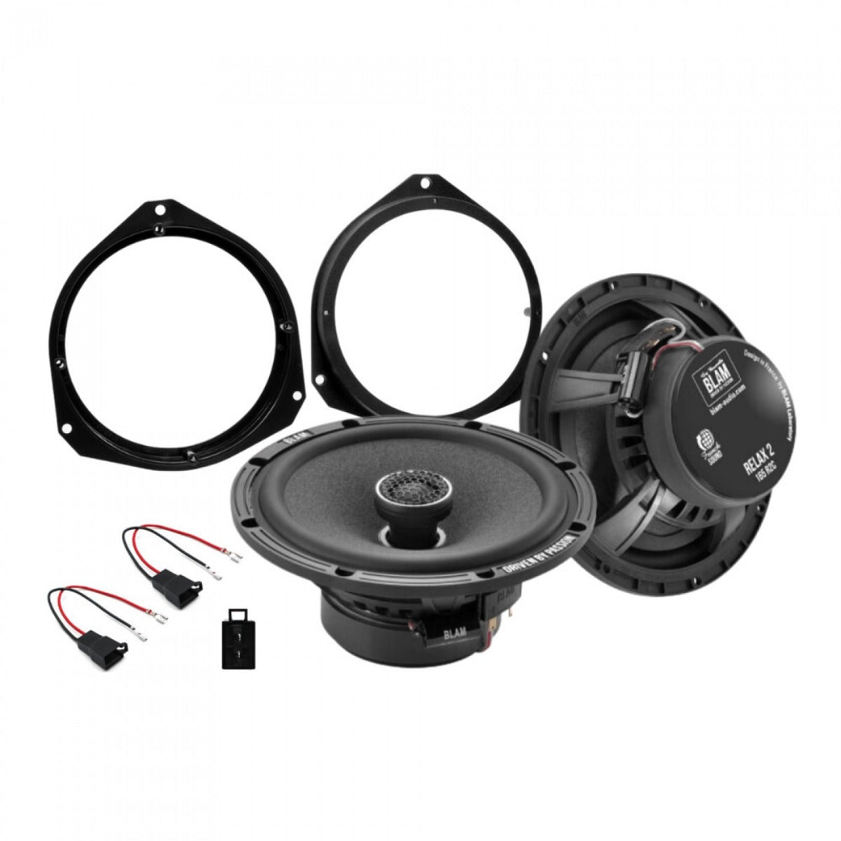 Abarth/ Fiat 500 (2008-2016) RELAX 165RC Front Door Coaxial speaker upgrade fitting kit SFK-FIA1-RC165