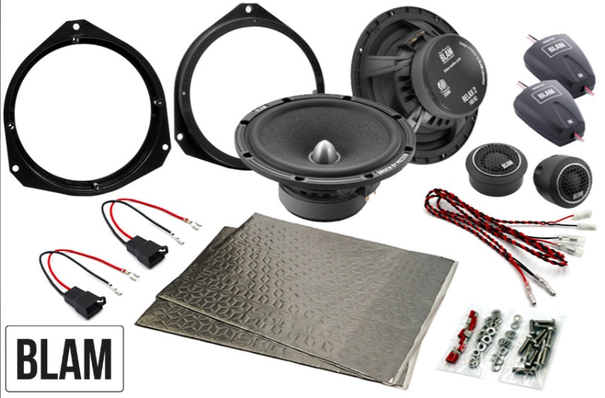 Vauxhall Astra H, Corsa, Movano, Signum, Tigra, Vectra 165mm (6.5 Inch) complete BLAM SFK-FIA1-RS165 speaker upgrade fitting kit