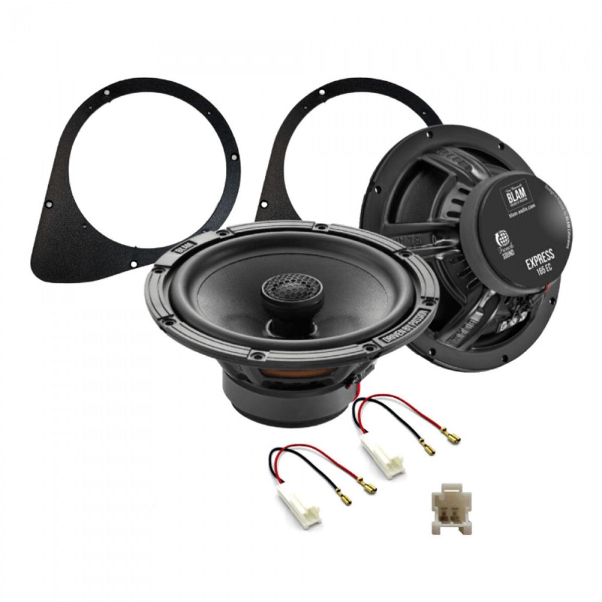 Abarth/ Fiat 500 (2008-2016) BLAM RELAX 165RC Rear Side Hatch Coaxial speaker upgrade fitting kit SFK-FIA2-RC165