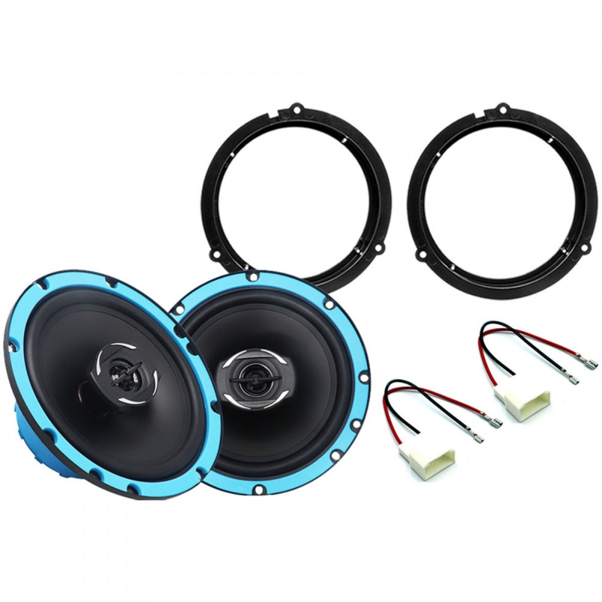 Ford Fiesta, Focus, Ranger, Transit and Mazda BT-50 165mm (6.5 Inch) Recoil speaker upgrade fitting kit SFK-FOR1-ES165
