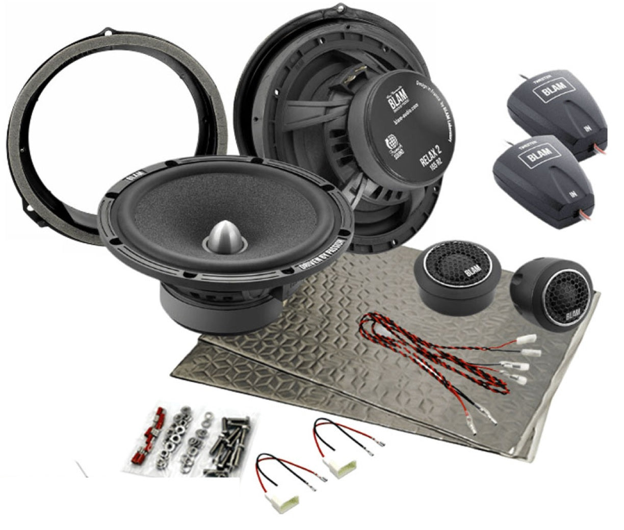 Ford EcoSport (2013-2019) BLAM RELAX 165RS Front Door Component speaker upgrade fitting kit SFK-FOR2-RS165