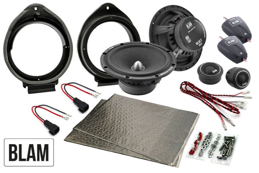 GM (Chevrolet, Holden, Vauxhall) 165mm (6.5 Inch) complete BLAM SFK-GM1-RS165 speaker upgrade fitting kit