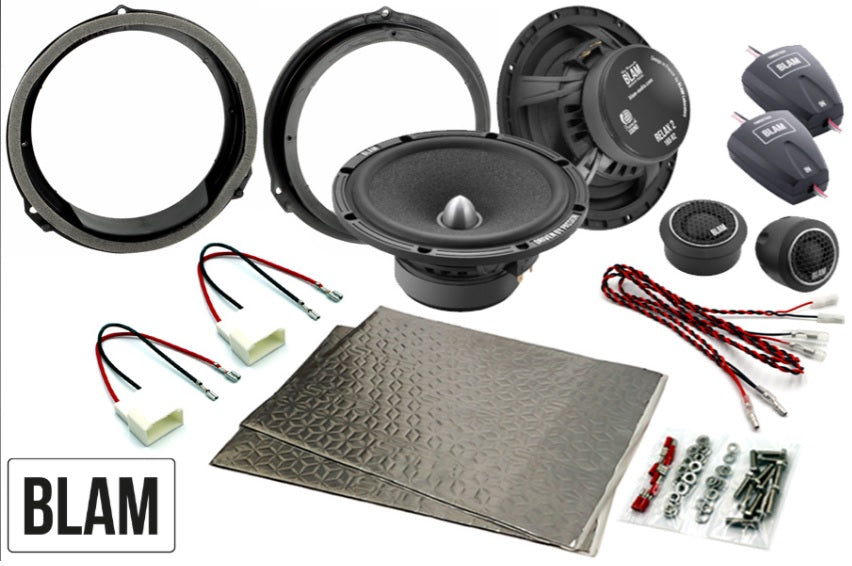 Jaguar E, F, I-Pace, XE, XF, XJ 165mm (6.5 Inch) complete BLAM speaker upgrade fitting kit SFK-JAG1-RS165