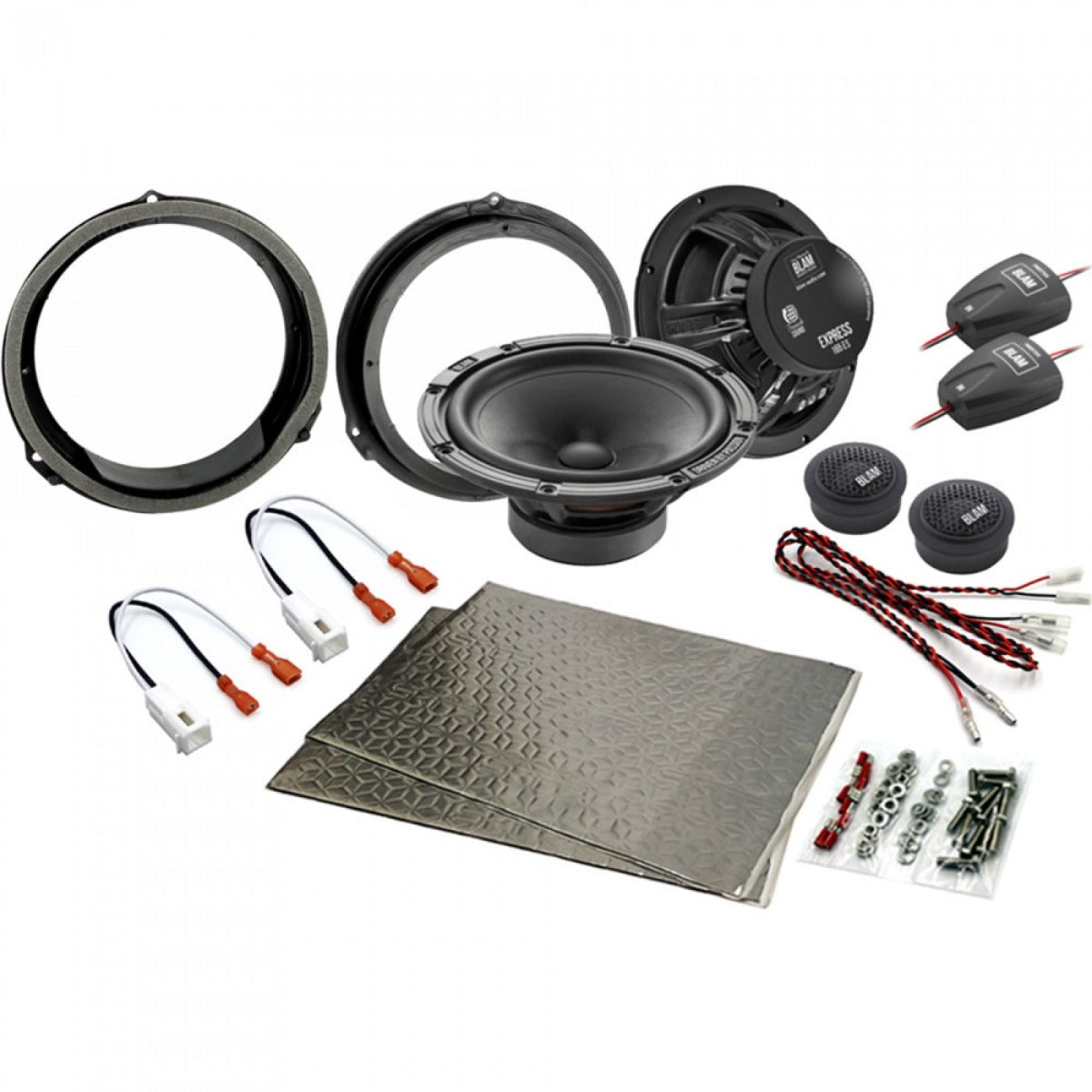 Jaguar X-Type, XJ, XK 165mm (6.5 Inch) complete BLAM EXPRESS speaker upgrade fitting kit SFK-JAG2-ES165
