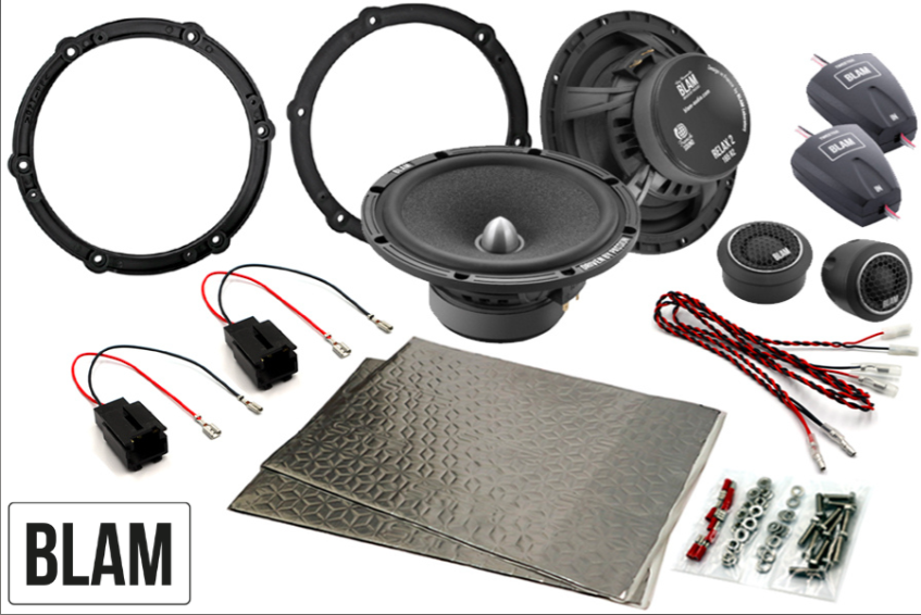 Fiat Scudo 2022 onwards 165mm (6.5 Inch) complete BLAM SFK-PSA1-RS165 speaker upgrade fitting kit