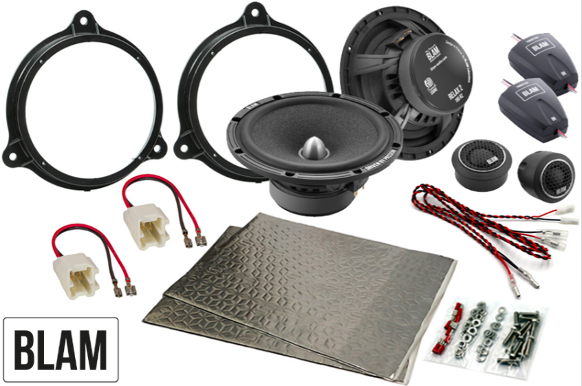 Dacia, Fiat, Nissan, Renault, Vauxhall 165mm (6.5 Inch) complete BLAM SFK-REN1-RS165 speaker upgrade fitting kit