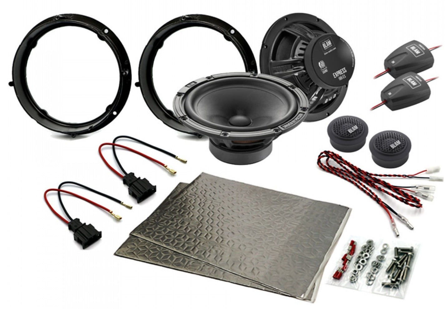 Skoda Kodiaq, Octavia, Superb 165mm (6.5 Inch) complete BLAM EXPRESS speaker upgrade fitting kit SFK-SKO1-ES165