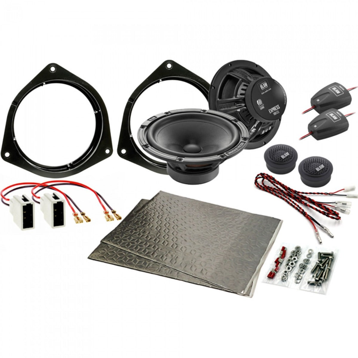 Toyota Alphard, Auris, Avensis, Avensis, Celica, Corolla, Hilux, RAV4, Rukus  165mm (6.5 Inch) complete BLAM EXPRESS speaker upgrade fitting kit SFK-TOY1-ES165
