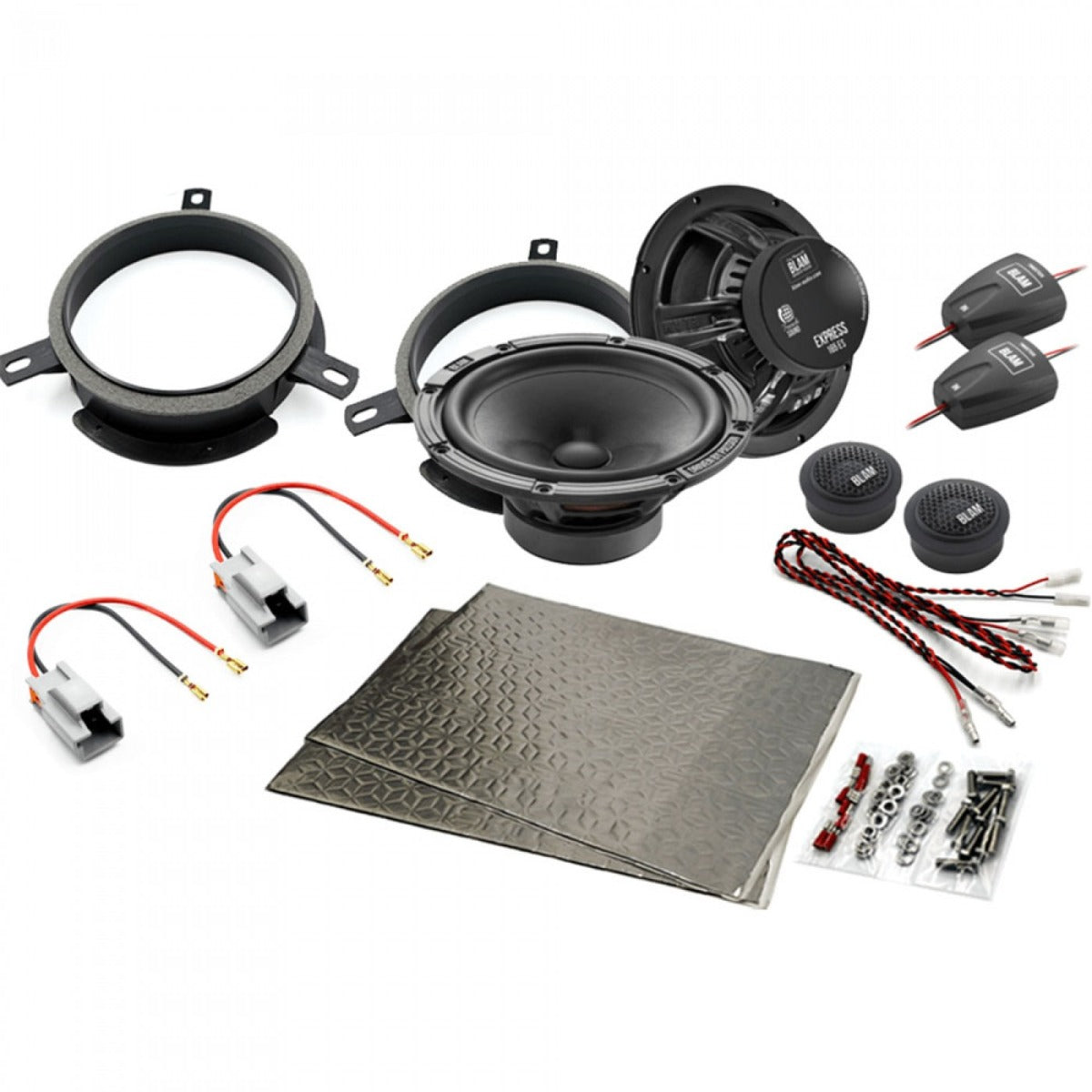 Volvo C30/70, S40/V60/V80, V60, S80, V40,6070, 80, XC60, XC70 165mm (6.5 Inch) complete BLAM SFK-VOL1-ES165 speaker upgrade fitting kit