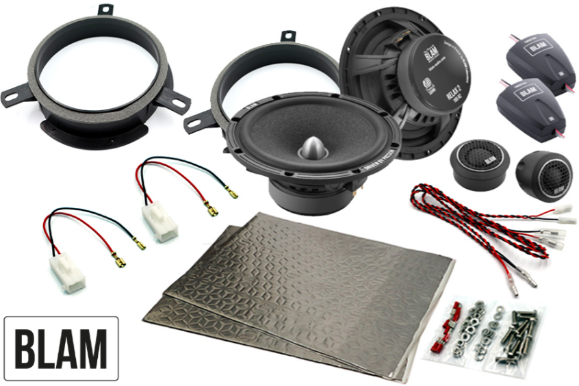 Volvo C30, S40/V50, S60/V60, S80, V40, V70, XC60, XC70 165mm (6.5 Inch) complete BLAM SFK-VOL1-RS165 speaker upgrade fitting kit