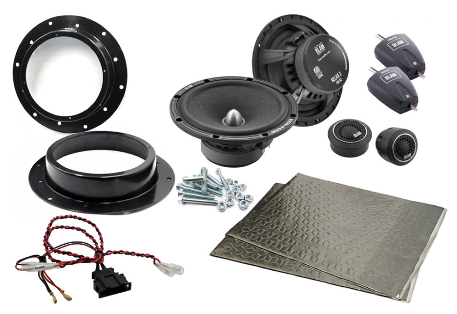 SEAT Alhambra 2010 onwards 165mm (6.5 Inch) complete BLAM RELAX speaker upgrade fitting kit SFK-VW1-RS165