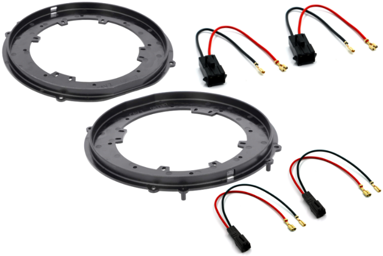 Tesla Model S and X (PREMIUM SOUND) 165mm front door speaker upgrade fitting kit SFKU-TSL03-165
