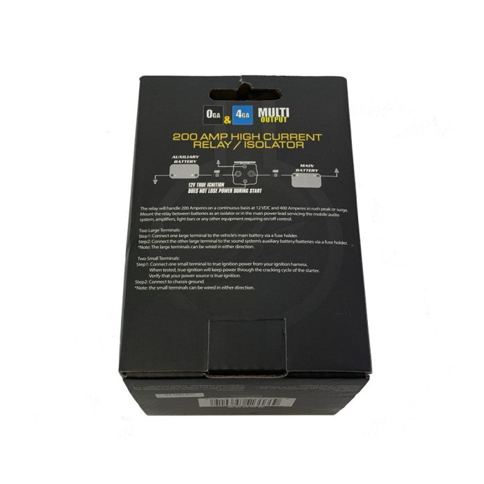 Stinger SGP32 - 200 Amp High Current Power Relay Battery Isolator