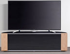 MDA Designs Sirius 1600 Black and Oak / Walnut interchangeable panels  TV Cabinet