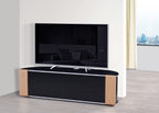 MDA Designs Sirius 1600 Black and Oak / Walnut interchangeable panels  TV Cabinet