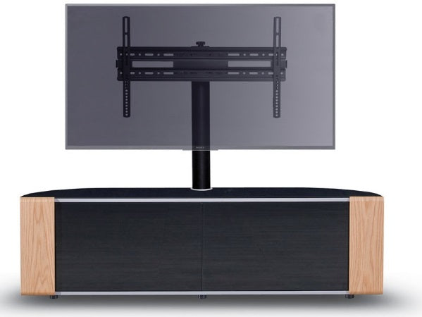 MDA Designs Sirius 1600 Oak / Walnut interchangeable panels Complete Cantilever TV Cabinet