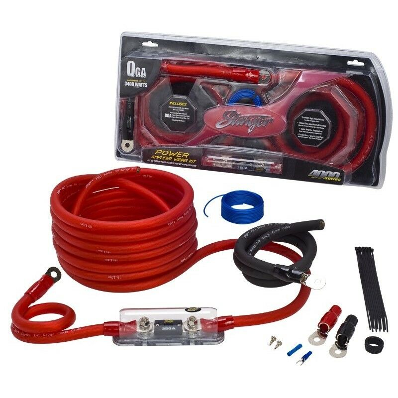 Stinger SK4201 4GA 1/0 Gauge 4000 Series Power Amplifier Installation Kit