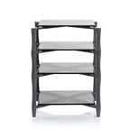 Norstone SLENDER HiFi 4 shelf HI-FI Stand Gunmetal Grey Finish NORSLEGG