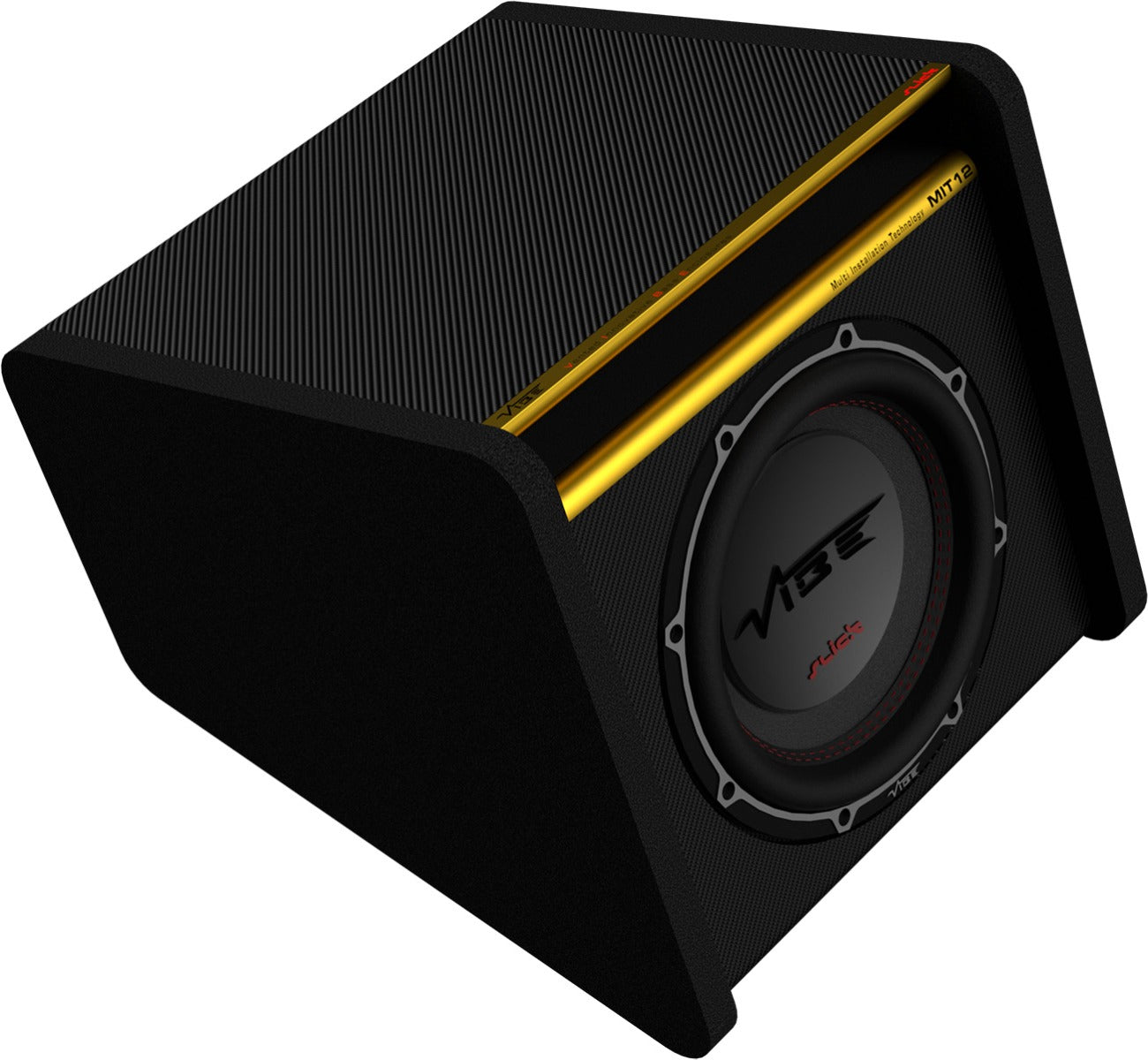 Vibe SLICKMIT10-V3 SLICKMIT Series 10 Inch 1500 Watts Passive Trapezius Bass Subwoofer Enclosure