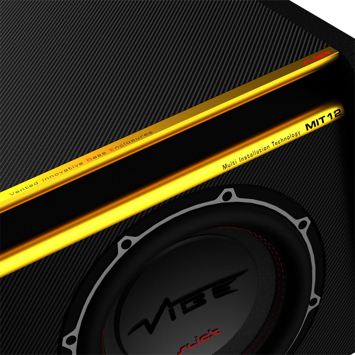 Vibe SLICKMIT10-V3 SLICKMIT Series 10 Inch 1500 Watts Passive Trapezius Bass Subwoofer Enclosure