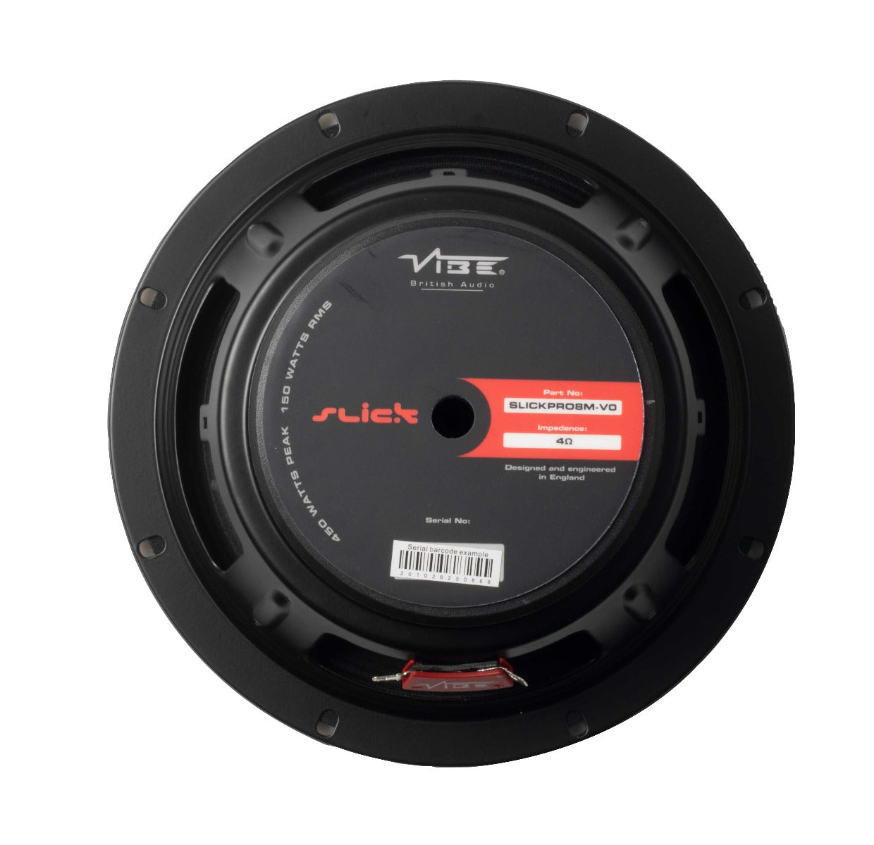 Vibe SLICKPRO8M-V0 - 8" Pro Pro Midrange Speakers 4Ohm Pair