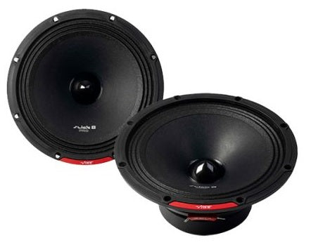 Vibe SLICKPRO8M-V0 - 8" Pro Pro Midrange Speakers 4Ohm Pair