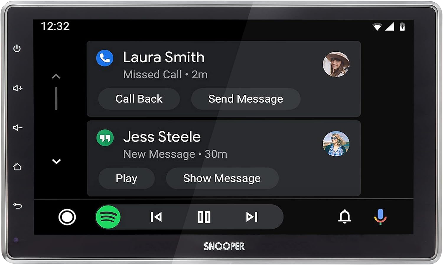 Snooper SMH-550DAB Multimedia Player 10.1" Floating Screen, Advanced Smartphone Control