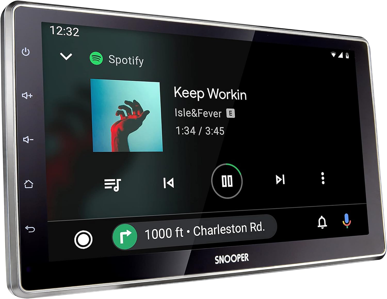 Snooper SMH-550DAB Multimedia Player 10.1" Floating Screen, Advanced Smartphone Control