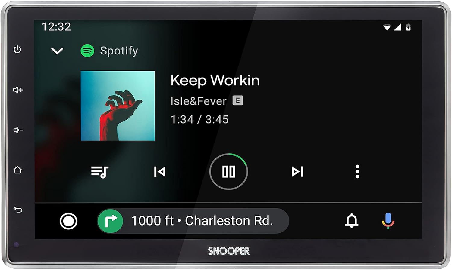 Snooper SMH-550DAB Multimedia Player 10.1" Floating Screen, Advanced Smartphone Control