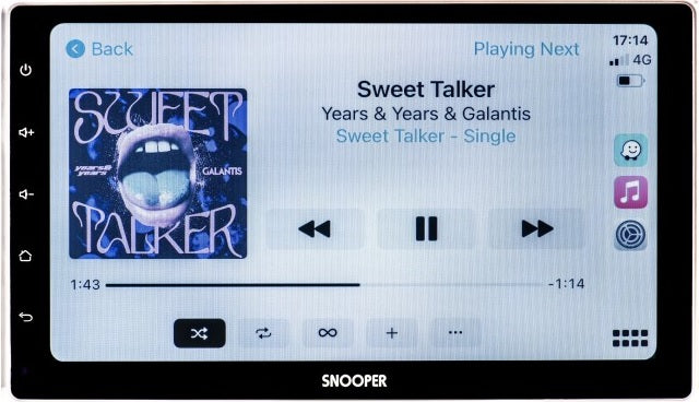 Snooper SMH-550DAB Multimedia Player 10.1" Floating Screen, Advanced Smartphone Control