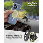 Scosche SMSDV-SP Adjustable Lock Nut MagSafe Magnetic Car Magic Mount Holder For Dashboard/Vent for Smartphones and Mobile Devices