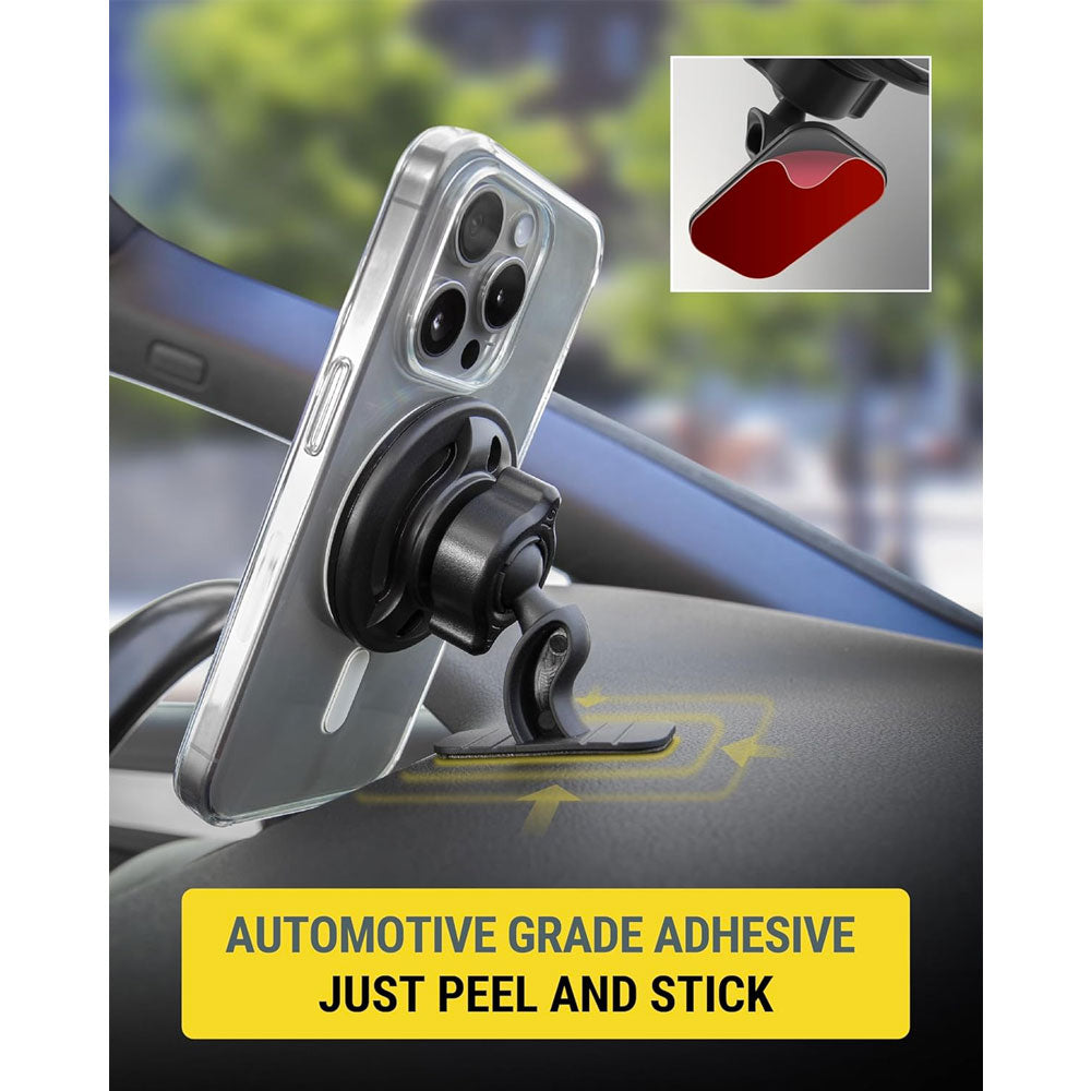 Scosche SMSDV-SP Adjustable Lock Nut MagSafe Magnetic Car Magic Mount Holder For Dashboard/Vent for Smartphones and Mobile Devices