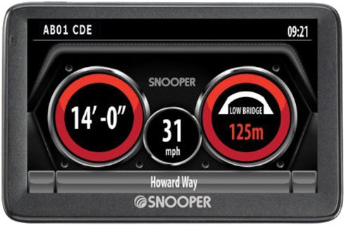 Snooper S5100 Truckmate BridgeSaver Low Bridge Alert System with 5" LCD Touchscreen