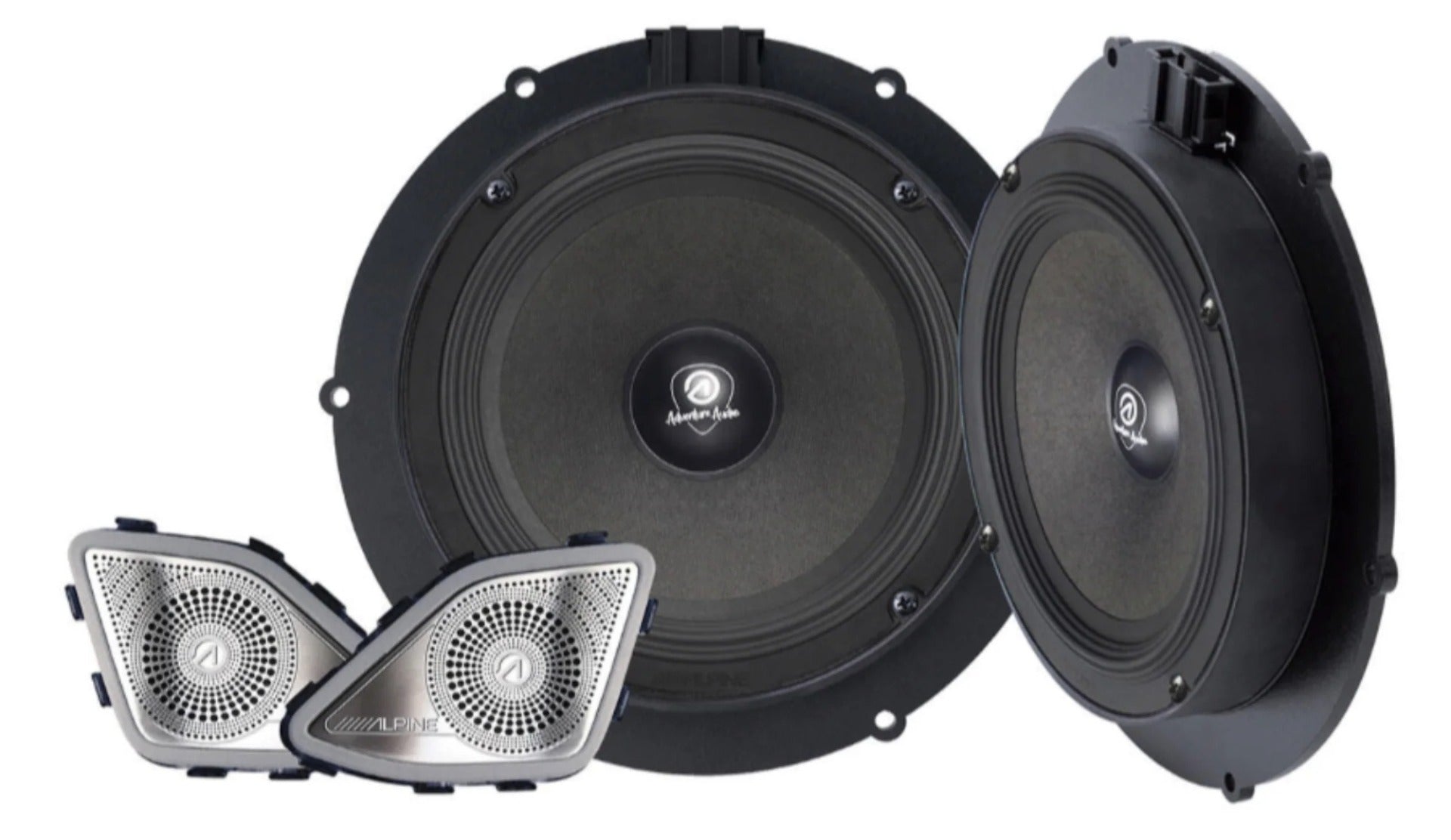 Alpine SPC-106T6-2 2nd Gen 6.5" 2-Way Sound Upgrade Custom Fit Speakers for Volkswagen T6.1