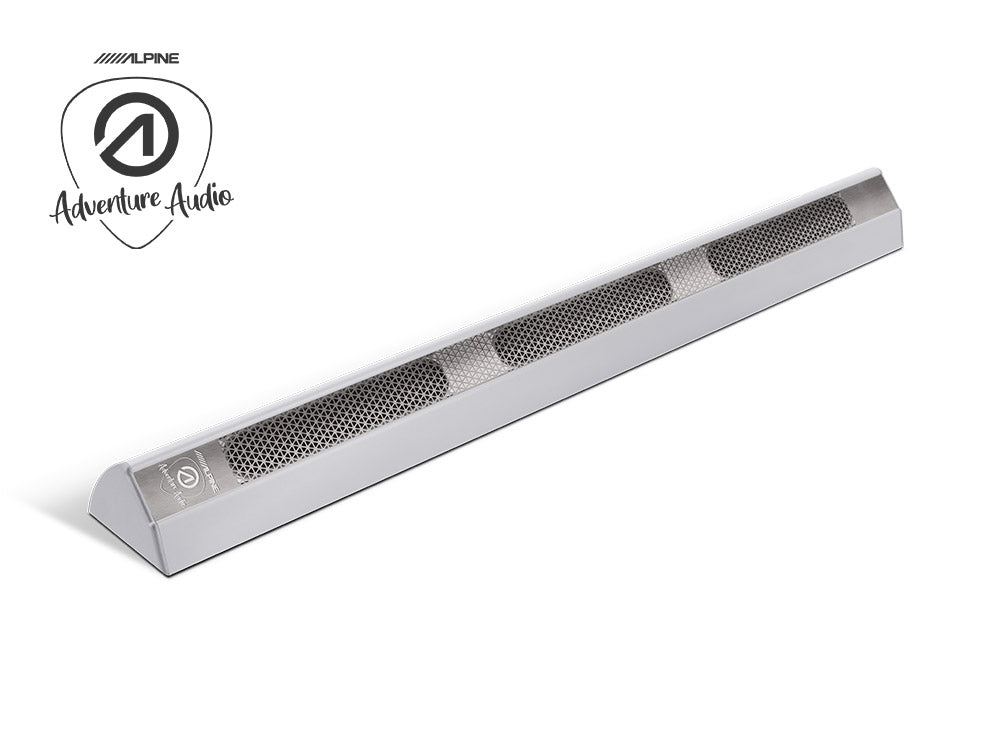 Alpine SPC-L500S Adventure Audio 20" In-Cabin Surface-Mount Ultra Slim Speaker (Long / Silver)