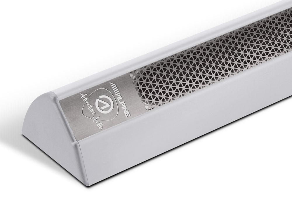 Alpine SPC-L500S Adventure Audio 20" In-Cabin Surface-Mount Ultra Slim Speaker (Long / Silver)