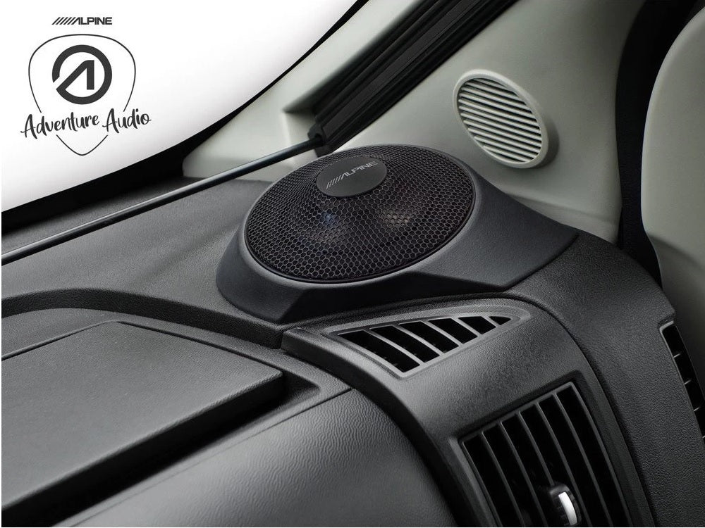 Alpine SPC-R100-DU 12cm"  Upgrade Custom Fit Radial On-Dash Speakers for Fiat Ducato 3, Citroen Jumper, Peugeot Boxer