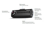 Thinkware F200 Dashcam with TW720EXT External Rear Camera Perfect for LCVs & HGVs, Hardwire