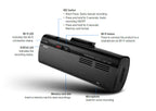 Thinkware F200 Dashcam with TW720EXT External Rear Camera Perfect for LCVs & HGVs, Hardwire