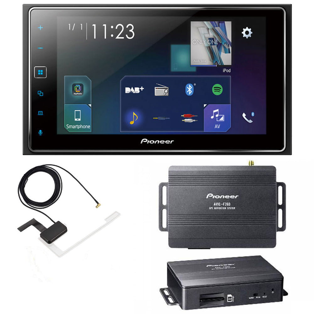 Pioneer SPH-DA130DAB + AVIC-F260-2 Navigation 6.2" Touch Screen DAB Bluetooth CarPlay Android Auto DAB Aerial Inc