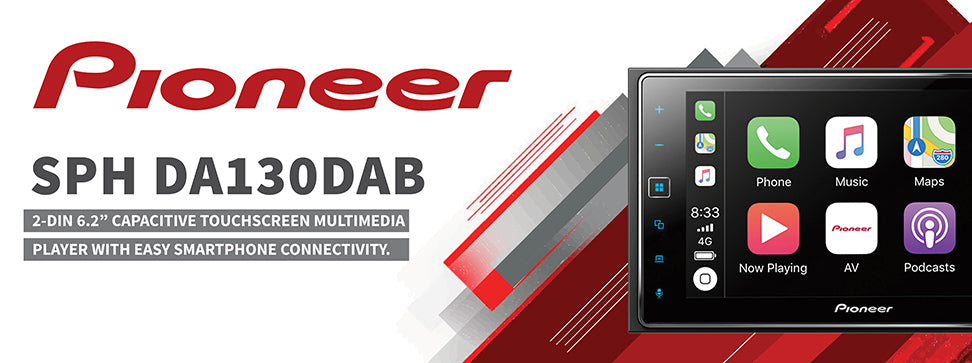 Pioneer SPH-DA130DAB + AVIC-F260-2 Navigation 6.2" Touch Screen DAB Bluetooth CarPlay Android Auto DAB Aerial Inc