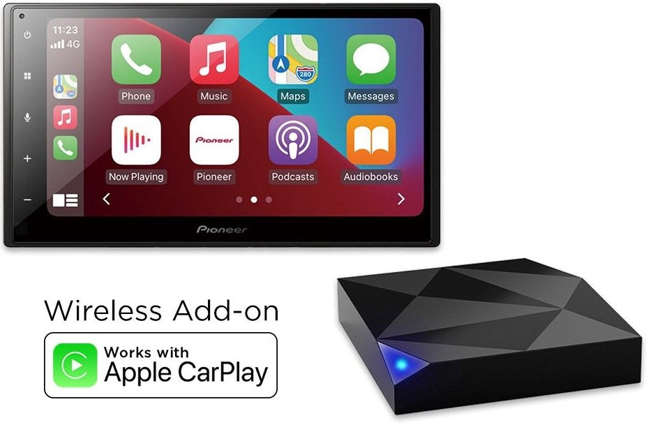 Pioneer SPH-DA160DAB + CAR-WAC 6.8” Wireless Apple CarPlay Bundle Android Auto DAB Bluetooth