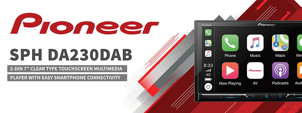 Pioneer SPH-DA230DAB 7" Touch Screen DAB Bluetooth CarPlay Android Auto + Aerial